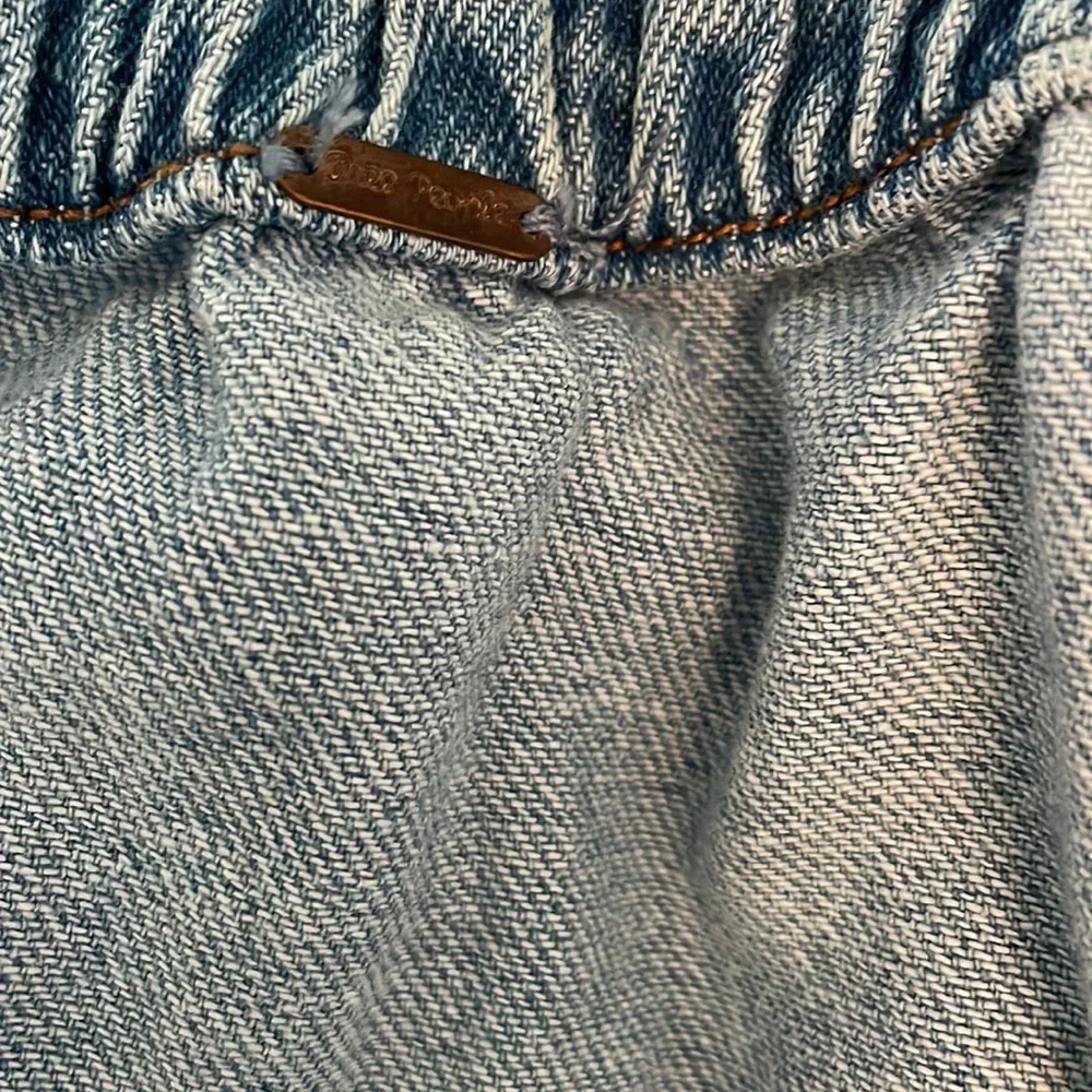 Free People Light Blue Denim Mini Dress - Picture 5 of 8